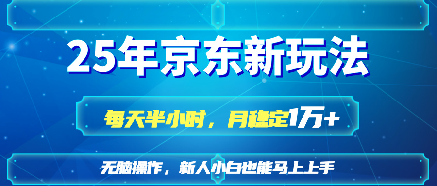 （14309期）25京东新玩法，每天半小时，月稳定1W+-专注互联网轻创业轻推网创