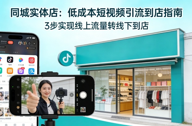 同城实体店,如何低成本把客户从短视频带到线下门店-专注互联网轻创业轻推网创