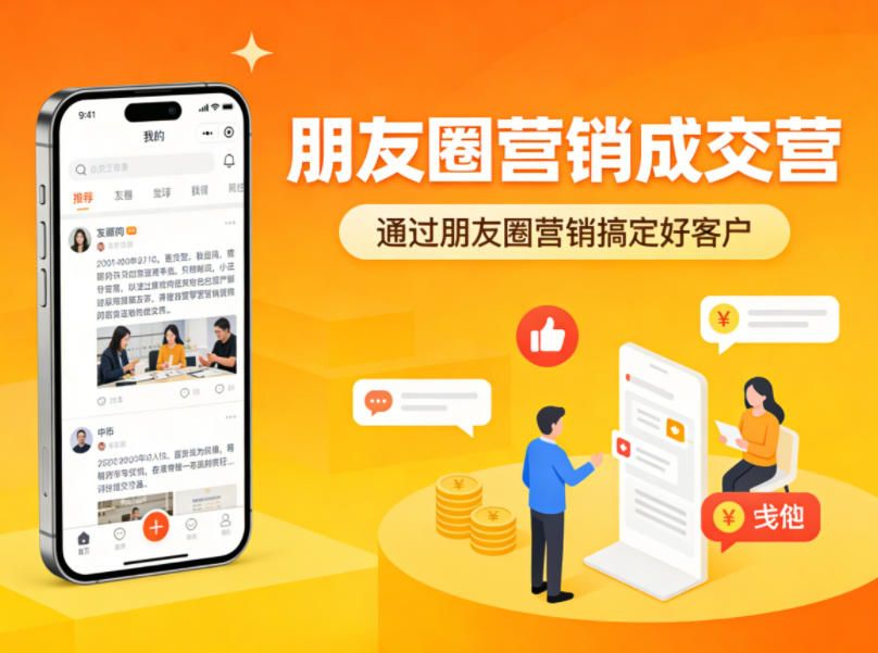 朋友圈营销成交营，通过朋友圈营销来搞定好客户-专注互联网轻创业轻推网创